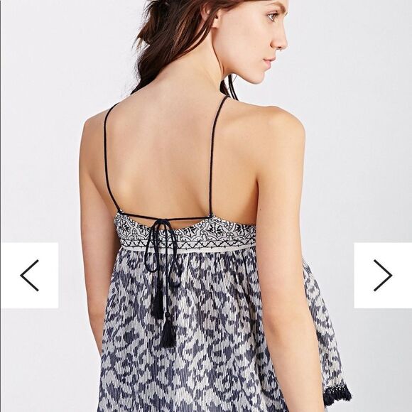 Ecote Embroidered Pinafore Tank Top - Picture 8 of 15